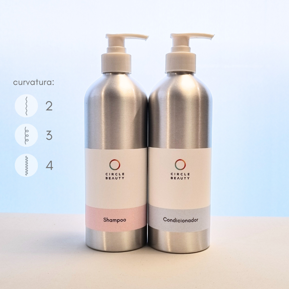 Shampoo + Condicionador Cabelos Ondulados e Cacheados