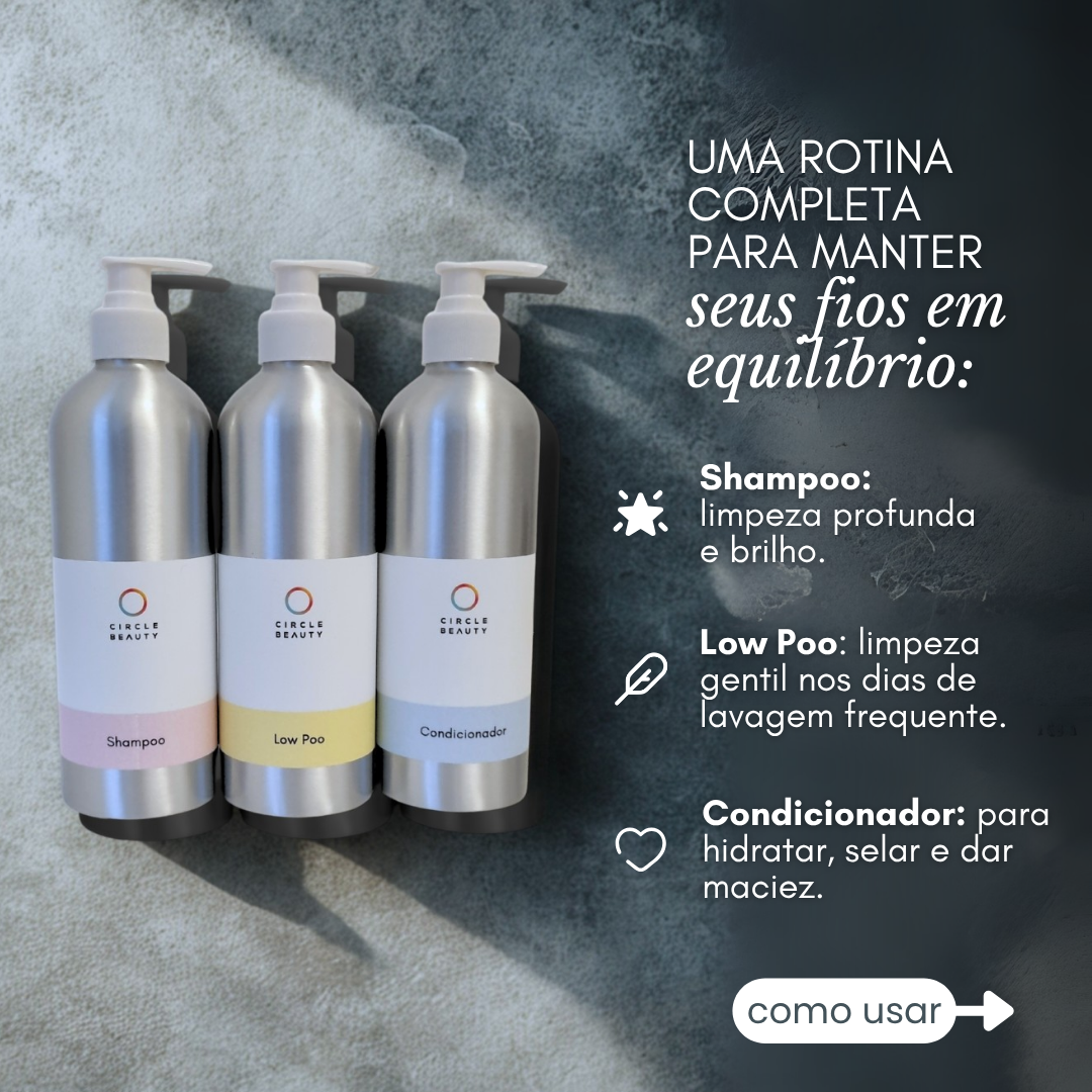 Rotina Cabelos Lisos + Creme de Pentear Finalizador