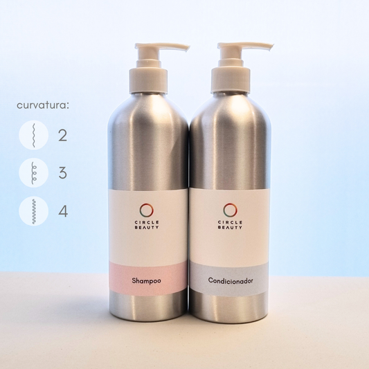 Shampoo + Condicionador Cabelos Ondulados e Cacheados